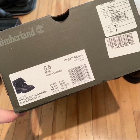 TIMBERLAND Jayne Teddy Fleece Fold Down Ankle Boots - Picture 15 of 16